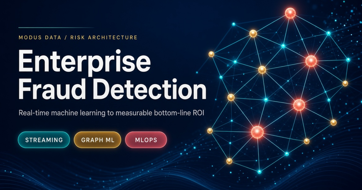 Real-time enterprise fraud detection network