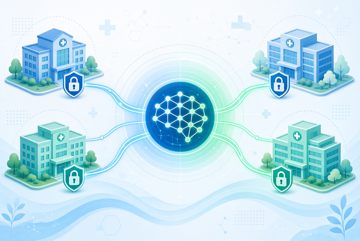 Privacy-preserving federated learning across hospitals