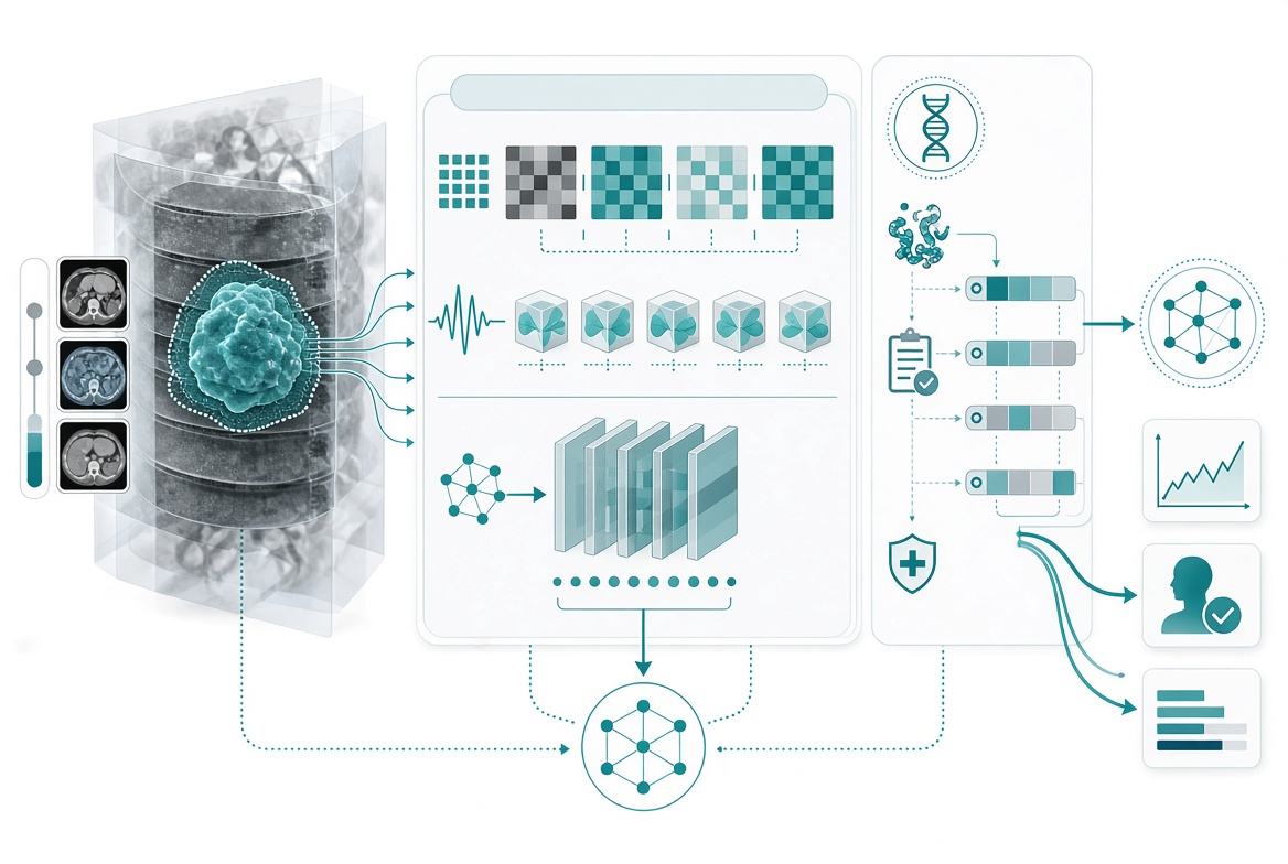 Radiomics and multi-omics feature extraction and fusion pipeline