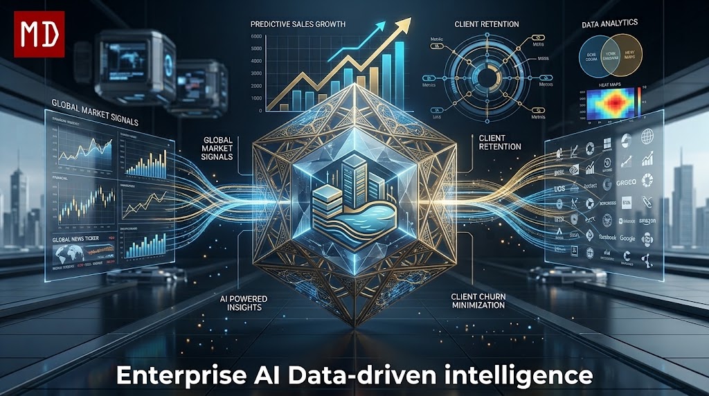 Sales intelligence connecting market signals, account data and client retention
